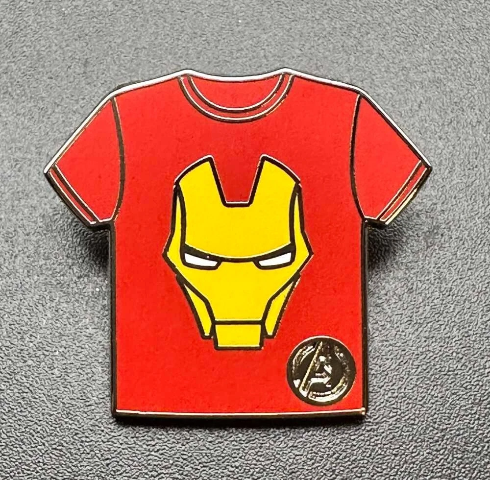 Disney Pin Hidden Mickey Marvel Avengers T-Shirt Series Iron Man CHASER 78246