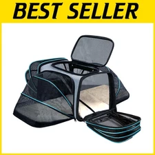 Durable Expandable Carrier for Small Pets - TSA Compliant & Adjustable Straps