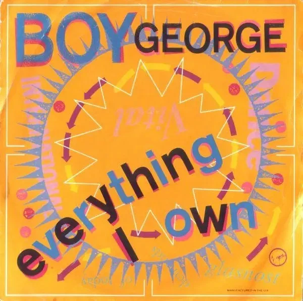 Boy George Everything I Own SLEEVE IMAGE LABELS Vinyl Single 7inch Virgin - Bild 1 von 1