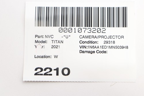 2019 - 2024 NISSAN TITAN FRONT WINDSHIELD LANE DEPARTURE CAMERA OEM 284G39FV1B - Picture 9 of 9