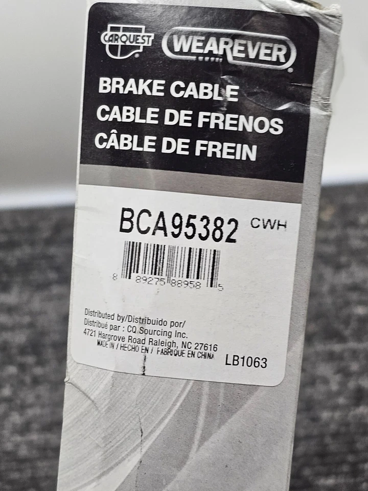 (QTY2) Кабель стояночного тормоза Carquest Wearever BCA95382 для 97 Ford E350 Econoline - Изображение 2 из 4