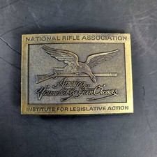 National Rifle Association Institute For Legislative Action Vintage Belt Buckle