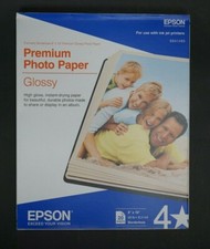 Epson Premium Photo Paper Glossy 8"x10" Borderless 20 Sheets S041465