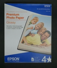 Epson Premium Photo Paper Glossy 8"x10" Borderless 20 Sheets S041465
