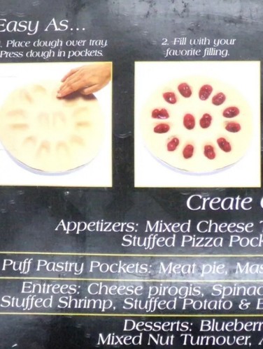 Emson Pasta Pierogi Calzone Pizza Pocket Empenada Dumpling Maker Press Trays 2pc - Picture 7 of 8