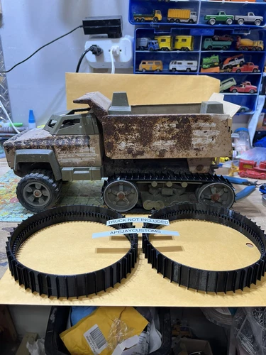 1 set of tracks for Tonka Destroyer pressed steel (TRUCK NOT INCLUDED)