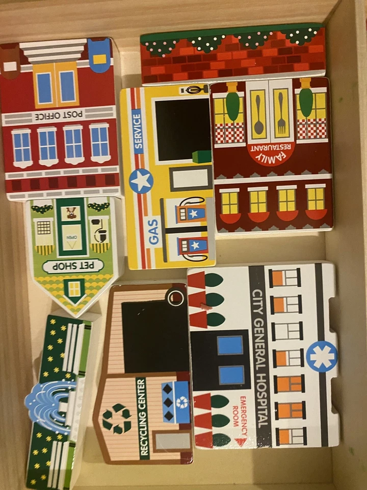 Деревянные медицинские автомобили Melissa & Doug Town Play с маркировкой GH19148 пожар - Изображение 2 из 4