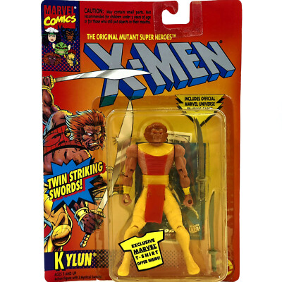 KYLUN FIGURE 1994 TOYBIZ X-MEN MUTANT SUPER HEROES MARVEL VINTAGE SWORDS COMICS