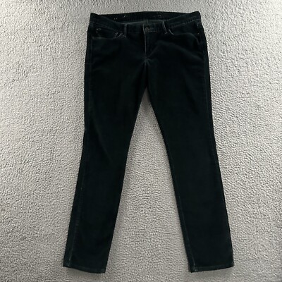 Levis Womens Jeans Green Size 32 Skinny Slight Curve Corduroy Cotton Blend