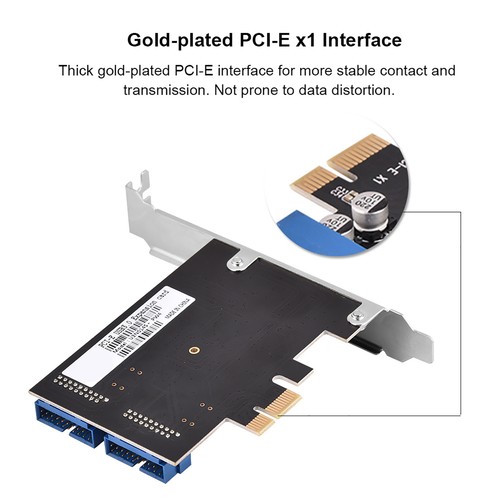 PCI-E USB 3.0 19-Pin PCI-E PCI-Express To Internal 2-Port 19-Pin Header USB 3.0 - Picture 10 of 12