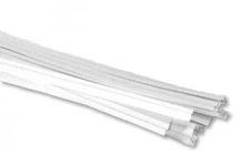 10,000 Twist Ties 18" Length Plastic Coated Paper Crafts No Rip Cellophane White