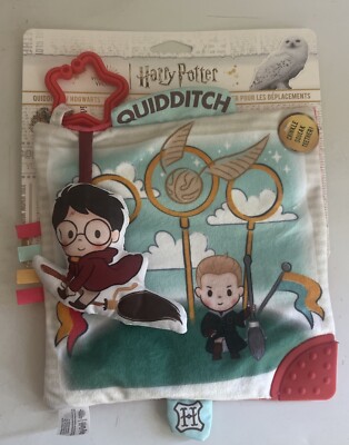 Harry Potter On-the-go Crinkle Squeak Teether Square  Activity Toy  Quidditch