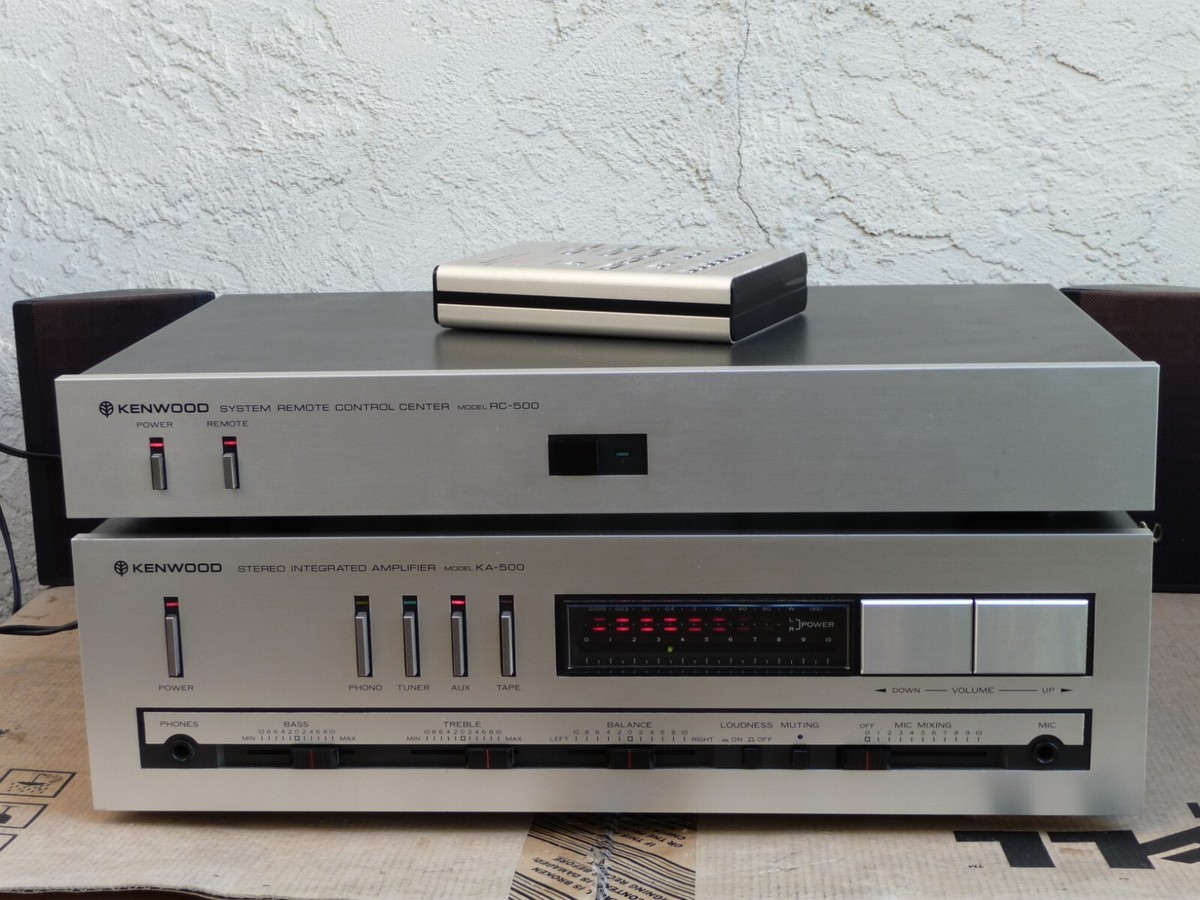 Kenwood KA-500 Amplifier + RC-500 Remote Control Center + RC-500