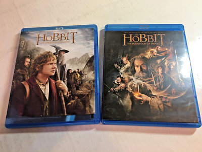 Blu-ray The Hobbit, Unexpected Journey & Desolation of Smaug, 2018, (2 Movies)