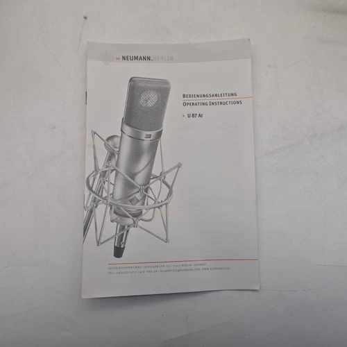 NEW Neu-mann U 87 Ai Set Large-diaphragm Condenser Microphone - Nickel - Picture 10 of 10