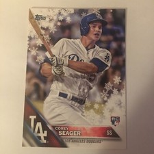 2016 Topps Holiday #HMW129 Corey Seager RC