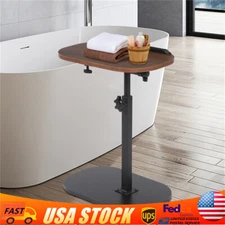 C-shaped Side Table Sofa Table for Living room&Study Height Adjustable SideTable