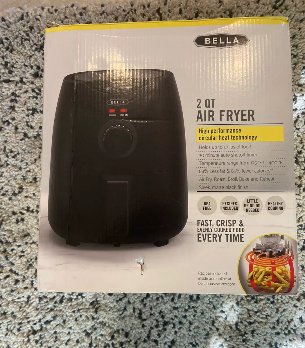  Black 2 Quart Air Fryer from Bella : Home & Kitchen