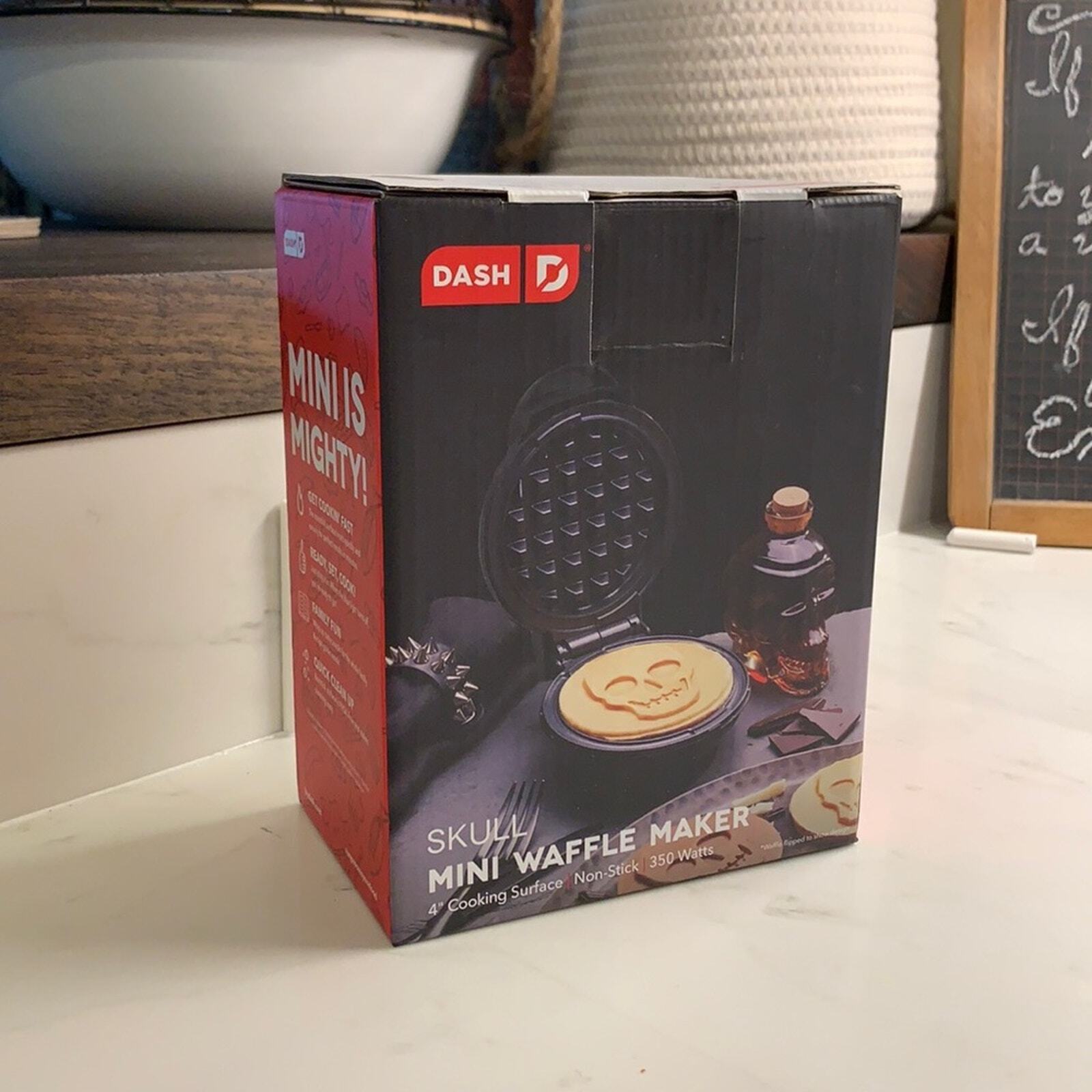 Skull-Shaped Dash Waffle Maker for Fun Breakfast Creations-image