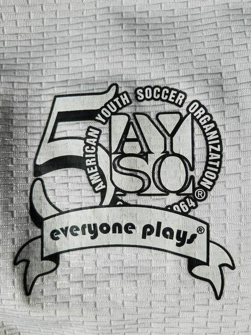SCORE Costa Rica Style 235 50 Year AYSO Anniversary Soccer Jersey SM,MD,LG,XL
