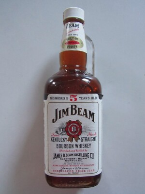 jim beam whisky Henkelflasche 1,75 Liter mit rot/Weißer Bandarole