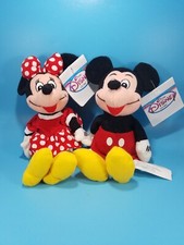 Lot of 2 Vintage The Disney Store Mini Bean Bag Plush Toys Mickey and Minnie