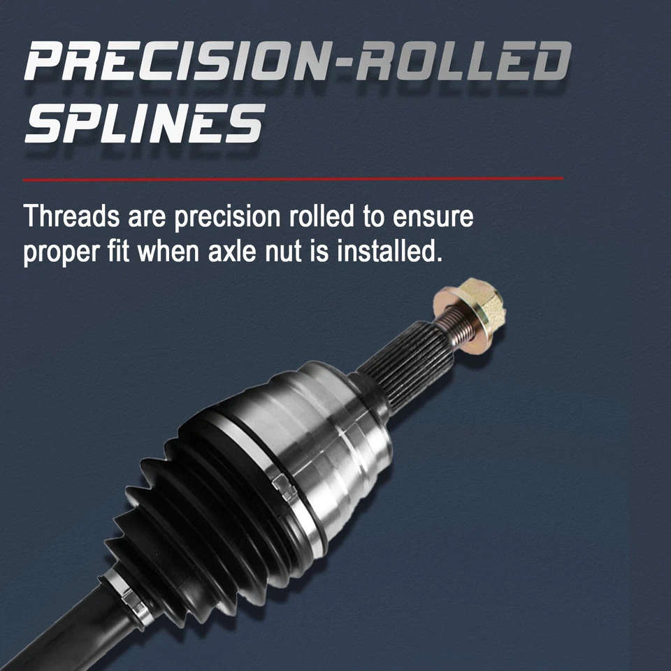 2x 4WD Front Left Right CV Axle for Chevy Silverado 1500 2500 3500 Hummer H2 Foto 4 de 4