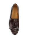 100% AUTH NEW MEN GUCCI QUEERCORE BROWN LEATHER TASSEL DRIVERS/LOAFERS UK 8/US 9 — photo 3