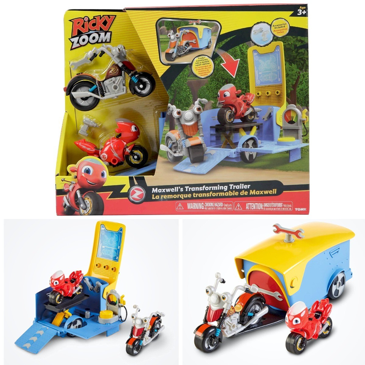 Ricky Zoom Maxwell Transforming Trailer Playset Ages 3+ New Toy