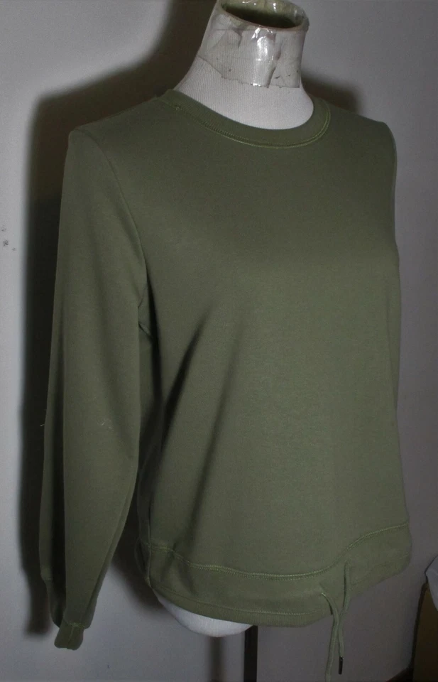 Sudadera VELVET HEART Verde Cordón Cintura Talla S Foto 3 de 4