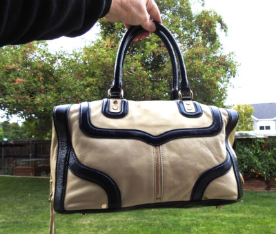Vintage Rebecca Minkoff MAB Morning After Bag Bombe Stachel Cream