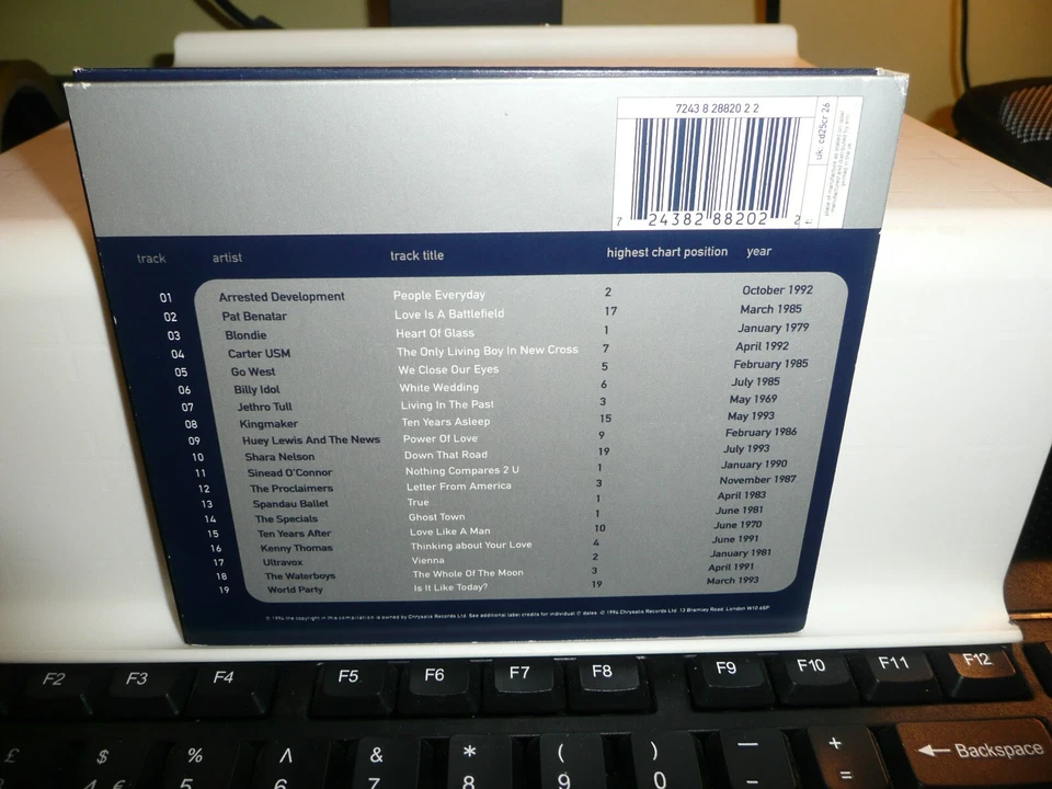 VARIOUS ARTISTS.  " CHRYSALIS 25th ANNIVERSARY-EDITED HIGHLIGHTS "  CD UK 1994. - Image 2 of 3