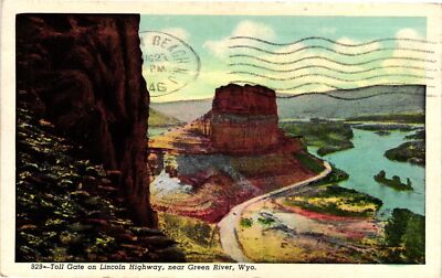 Vintage Postcard- Green River Valley, Green River, WY Early 1900s