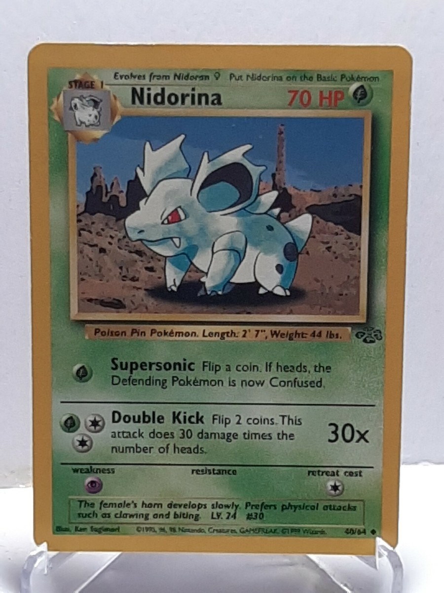 1995 nidorina pokemon card value Giovanni's Nidorina (UNLIMITED) : GYM CHALLENGE 044/132
