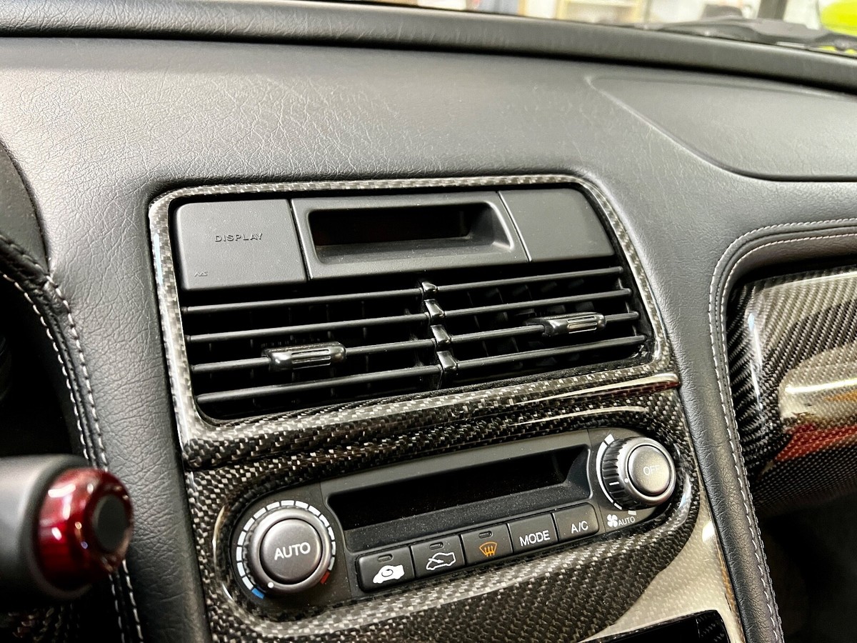 NSX Full Carbon Fiber Center Vent Trim around Clock | eBay