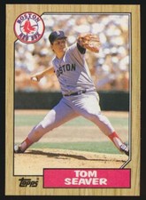 1987 Topps #425 Tom Seaver, Boston Red Sox, HOF.