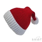 Baby Beanie Hat Santa Claus Red Cap Pom Pom Boys Girls Christmas NB - 12 Months