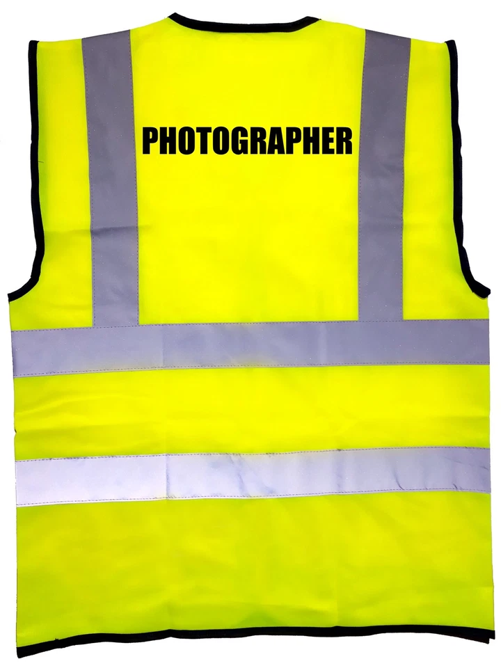 SUPERSOUCH HI VIS Printed SAFETY VEST WAISTCOAT Photographer XL AND 2XL - CLERANCE