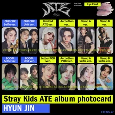 Stray Kids ate photocard HyunJin limited ver letter accordion album Lip card