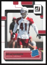 2022 Donruss Rated Rookie Myjai Sanders RC #390 Arizona Cardinals