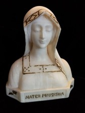 Attilio FAGIOLI: buste de la sainte Vierge Marie, marbre blanc