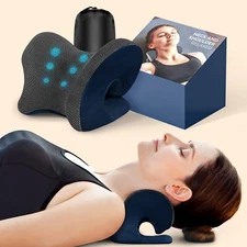 ZAMAT Neck and Shoulder Relaxer with Magnetic Therapy Pillowcase Neck Stretch...