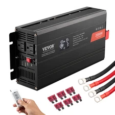 VEVOR Pure Sine Wave Power Inverter 2000w 4000w Converter DC 12v To AC 110v LCD