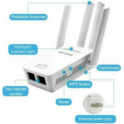 2.4G WiFi Range Extender Repeater Wireless Amplifier Router Signal Booster - 第 11/13 張圖片