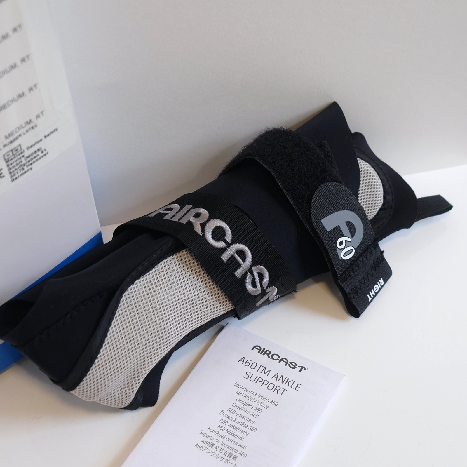 Aircast A60 Ankle Support Brace Right Foot Medium RT 02TMR NIB eBay