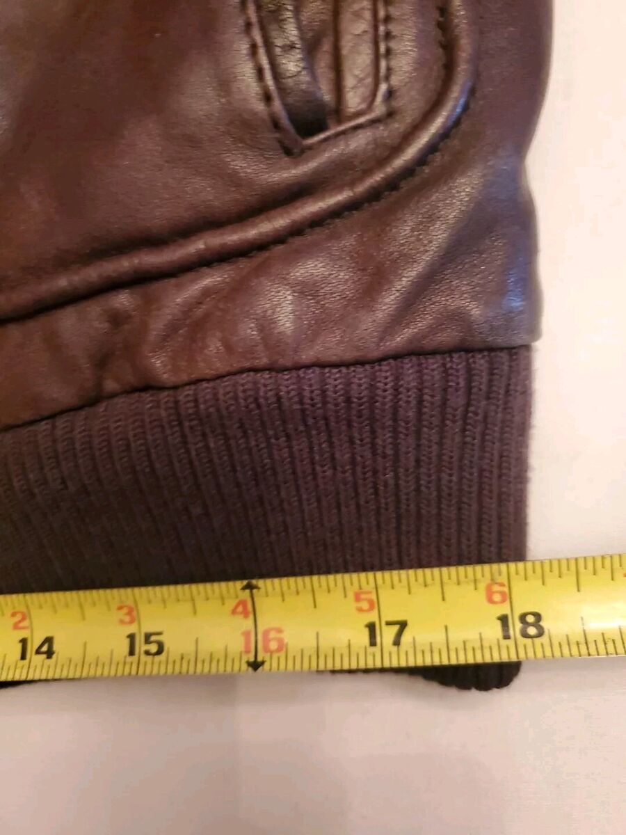 Vtg. Fox Run Limited Brown 100% Leather Bomber Jkt 80'S Vtg. Fox Run Limited Brown 100% Leather Bomber Jkt 80'S