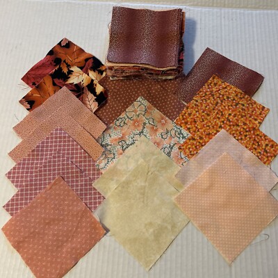 Quilt Squares 4  Charms 100 Pieces Mixed Lot Of Patterns And Colors