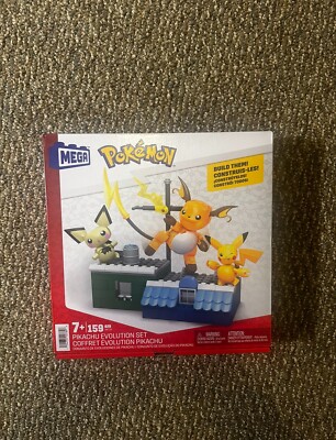 MEGA Pokemon Pikachu Evolution Set HKT23, 159 Pieces BRAND NEW SEALED 