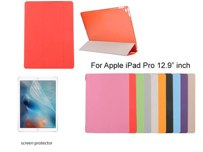 Tri-fold Magnetic Ultra Slim Transparent Smart Cover Case for iPad Pro 12.9''