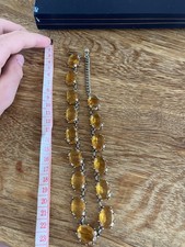 Vintage 50er Jahre Bernstein/Citrin Glas Stra...